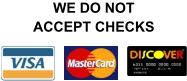 WE DO NOT ACCEPT CHECKS
